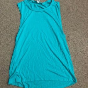 Womans blue tank top size medium